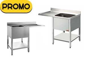 Promo Plonges inox avec passage lave-vaisselle Promo Plonges inox avec passage lave-vaisselle