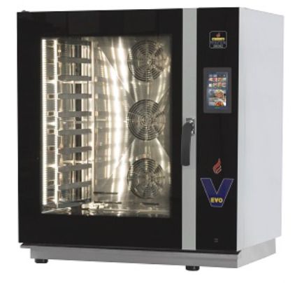 Four mixte électrique professionnel EVO 10 niveaux GN 1/1 avec écran tactile Four mixte électrique professionnel EVO 10 niveaux GN 1/1 avec écran tactile