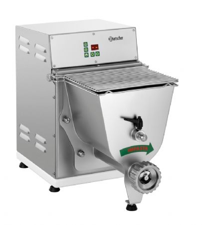 Machine à pâtes inox 8 kg/h pour pétrir et dérouler 12 types de pâtes différents Machine à pâtes inox 8 kg/h pour pétrir et dérouler 12 types de pâtes différents