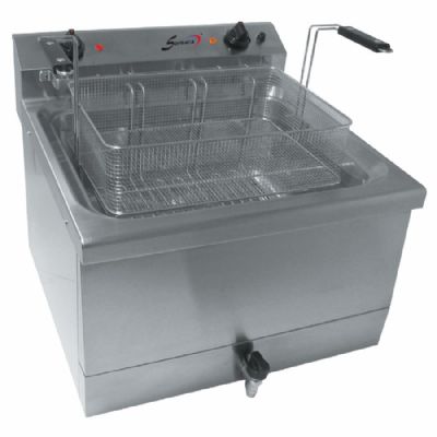 Friteuse à beignets électrique 1 cuve 18L - Profondeur 600mm Friteuse à beignets électrique 1 cuve 18L - Profondeur 600mm