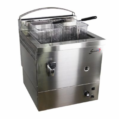 Friteuse foraine gaz naturel 1 cuve 10L avec 2 paniers - spécial surgelés Friteuse foraine gaz naturel 1 cuve 10L avec 2 paniers - spécial surgelés