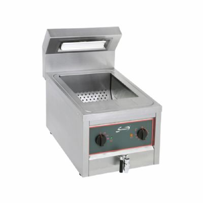 Chauffe frite électrique compact à poser avec robinet de vidange cuve de 5L - Prof 600mm Chauffe frite électrique compact à poser avec robinet de vidange cuve de 5L - Prof 600mm