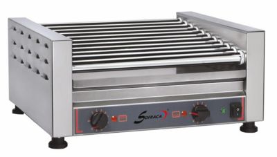 Chauffe saucisses électrique 7 rouleaux - 12 saucisses Chauffe saucisses électrique 7 rouleaux - 12 saucisses