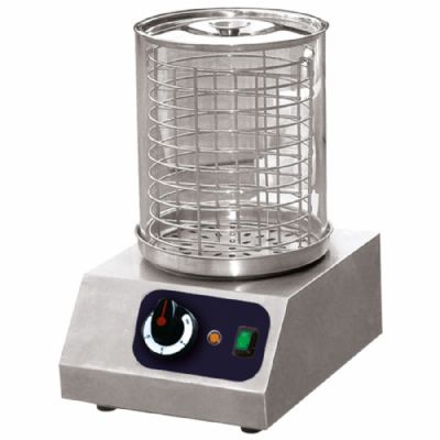 Chauffe-saucisses avec bac pyrex capacité 40 saucisses puissance 0,45 kW Chauffe-saucisses avec bac pyrex capacité 40 saucisses puissance 0,45 kW