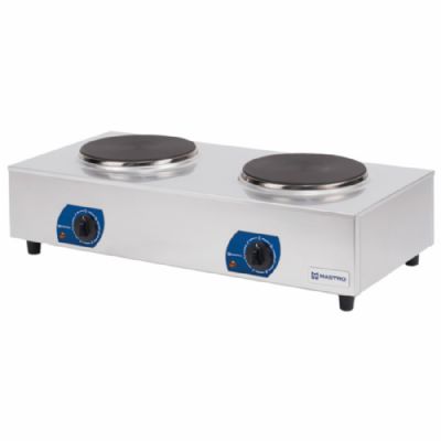 Plan de cuisson électrique de table 2 foyers monophasé - 295 x 745 x 200 mm Plan de cuisson électrique de table 2 foyers monophasé - 295 x 745 x 200 mm