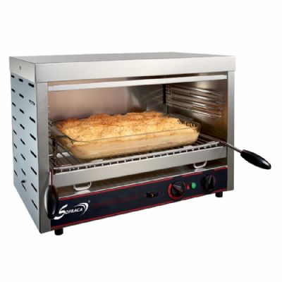 Salamandre électrique fermée en vitrocéramique réglale en hauteur - 560x500x400 mm Salamandre électrique fermée en vitrocéramique réglale en hauteur - 560x500x400 mm