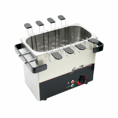 Cuiseur à œufs inox 8 paniers de 1 œuf chacun - 370x210x270 mm Cuiseur à œufs inox 8 paniers de 1 œuf chacun - 370x210x270 mm