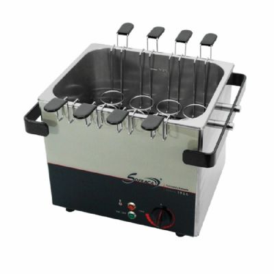 Cuiseur à œufs inox 8 paniers de 2 œufs chacun - 370x300x270 mm Cuiseur à œufs inox 8 paniers de 2 œufs chacun - 370x300x270 mm