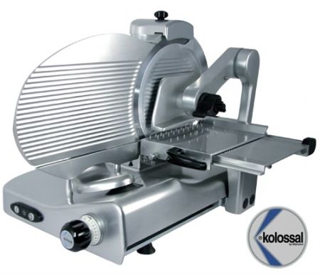 Trancheur vertical à pignon professionnel en alu avec affuteur intégré - lame 350mm Trancheur vertical à pignon professionnel en alu avec affuteur intégré - lame 350mm