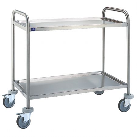 Chariot de service inox 2 étages - 780x430mm Chariot de service inox 2 étages - 780x430mm