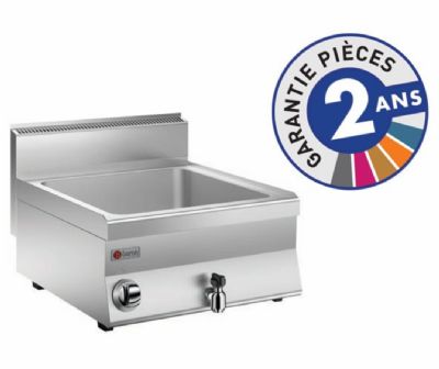 Bain-marie électrique de comptoir avec 1 bac GN 1/1 et 2 bacs GN 1/4 Bain-marie électrique de comptoir avec 1 bac GN 1/1 et 2 bacs GN 1/4