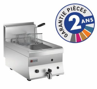 Friteuse gaz de table 8 L Série 650 Baron avec réglage 60/190°C Friteuse gaz de table 8 L Série 650 Baron avec réglage 60/190°C