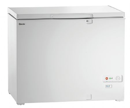 Congélateur coffre inox 288 litres avec 1 porte et 2 paniers Congélateur coffre inox 288 litres avec 1 porte et 2 paniers