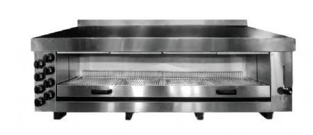 Salamandre professionnelle gaz 8 brûleurs à poser avec 15,6 kW - 1650x490x680 mm Salamandre professionnelle gaz 8 brûleurs à poser avec 15,6 kW - 1650x490x680 mm