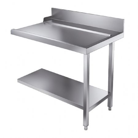 Table de sortie avec étagère 1100mm à droite pour 7082.0070-75 Table de sortie avec étagère 1100mm à droite pour 7082.0070-75