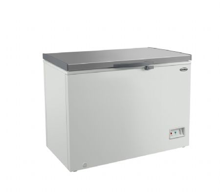 Congélateur bahut avec un couvercle plein en acier inoxydable de 402L Congélateur bahut avec un couvercle plein en acier inoxydable de 402L