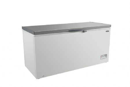 Congélateur bahut avec un couvercle plein en acier inoxydable de 562L Congélateur bahut avec un couvercle plein en acier inoxydable de 562L
