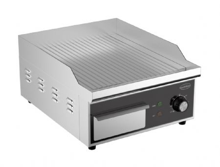 Plaque de cuisson electrique surface rainurée à poser - 2kW Plaque de cuisson electrique surface rainurée à poser - 2kW