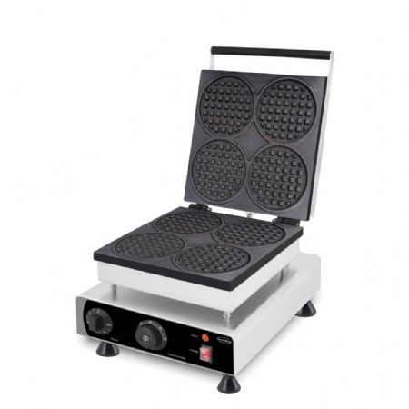 Gaufrier electrique pour gauffres rondes - 4 pièces Gaufrier electrique pour gauffres rondes - 4 pièces