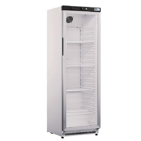 Armoire réfrigérée positive 1 porte vitrée blanc +2 / +8°C - 350L Armoire réfrigérée positive 1 porte vitrée blanc +2 / +8°C - 350L