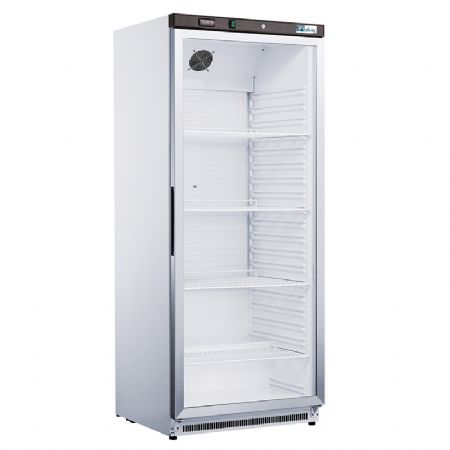 Armoire réfrigérée positive 1 porte vitrée blanc +2 / +8°C - 570L Armoire réfrigérée positive 1 porte vitrée blanc +2 / +8°C - 570L