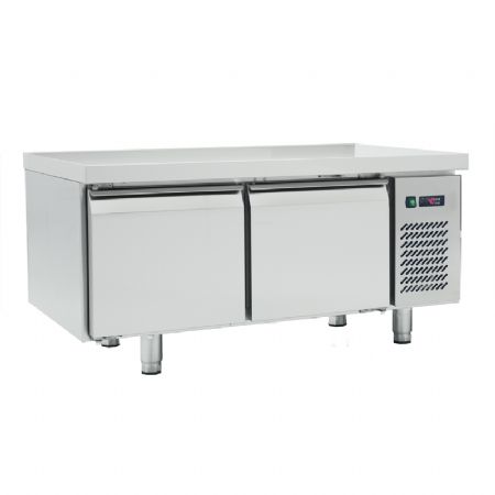 Soubassement réfrigéré inox avec 2 portes - Classe 5 positif Soubassement réfrigéré inox avec 2 portes - Classe 5 positif