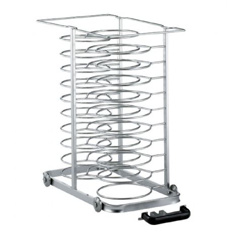 Chargeur amovible sur roulettes pour 30 assiettes diamètre 300 mm four 10x GN 1/1 espace 65 mm Chargeur amovible sur roulettes pour 30 assiettes diamètre 300 mm four 10x GN 1/1 espace 65 mm
