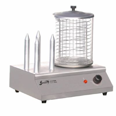 Chauffe saucisses avec conteneur 4 plots - 120 pièces/h Chauffe saucisses avec conteneur 4 plots - 120 pièces/h