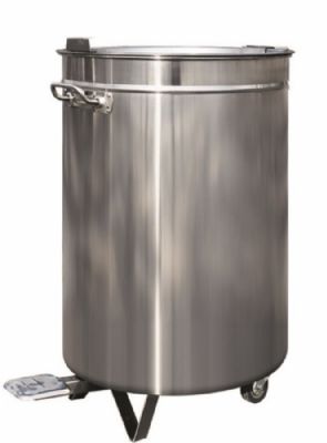 Poubelle inox circulaire - 60L Poubelle inox circulaire - 60L