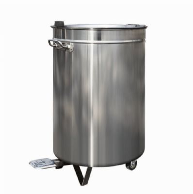 Poubelle inox circulaire - 80L Poubelle inox circulaire - 80L