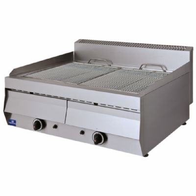 Gril gaz à eau de table 2 zones - puissance 22 kW - avec 700 x 76 x 300 mm Gril gaz à eau de table 2 zones - puissance 22 kW - avec 700 x 76 x 300 mm