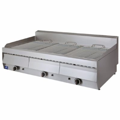Gril gaz à eau de table 3 zones - puissance 33 kW - format 700 x 1130 x 300 mm Gril gaz à eau de table 3 zones - puissance 33 kW - format 700 x 1130 x 300 mm