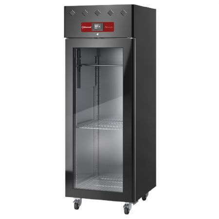 Armoire de maturation dry aging pour viande 600 Lit. ventilée 1 porte vitrée 20xGN 2/1 BLACK Armoire de maturation dry aging pour viande 600 Lit. ventilée 1 porte vitrée 20xGN 2/1 BLACK