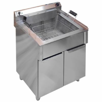 Friteuse électrique pâtissière sur soubassement fermé avec cuve 35 L puissance 18 kW triphasée Friteuse électrique pâtissière sur soubassement fermé avec cuve 35 L puissance 18 kW triphasée