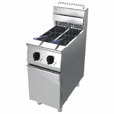 Friteuse électrique sur table avec 2 cuves 13 L puissance 18 kW triphasée Friteuse électrique sur table avec 2 cuves 13 L puissance 18 kW triphasée