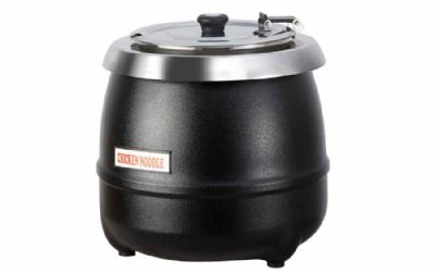 Soupière noire finition mate volume 10 L Soupière noire finition mate volume 10 L