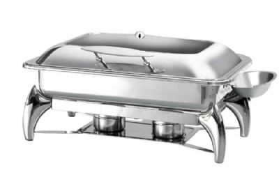 Chafing dish GN 1/1 équipé d’un couvercle avec fenêtre transparente Chafing dish GN 1/1 équipé d’un couvercle avec fenêtre transparente