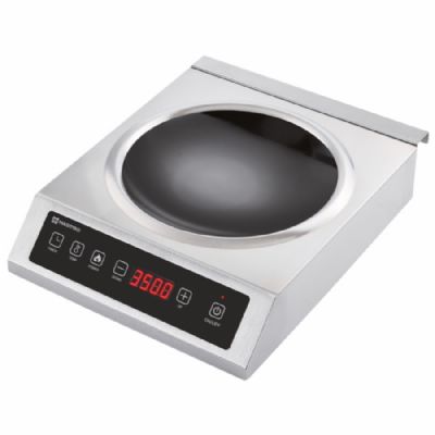 Wok induction de comptoir monophasé diamètre 280 mm puissance 3,5 kW Wok induction de comptoir monophasé diamètre 280 mm puissance 3,5 kW