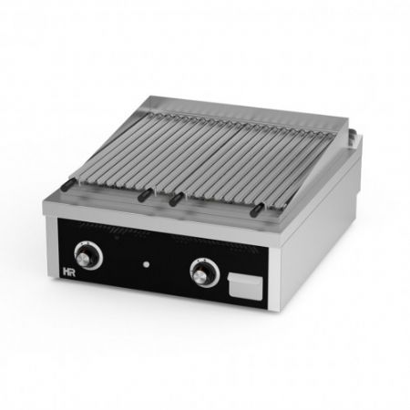 Plaque barbecue de table professionnelle à gaz 24,6 kW - 800x930x410 mm Plaque barbecue de table professionnelle à gaz 24,6 kW - 800x930x410 mm