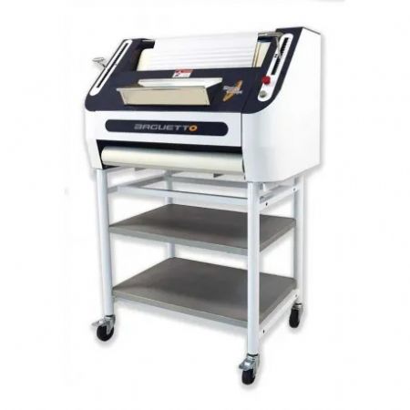 Façonneuse 3 cylindres en inox avec guide latéraux 1200 pièces/heure - diamètre 750 mm Façonneuse 3 cylindres en inox avec guide latéraux 1200 pièces/heure - diamètre 750 mm