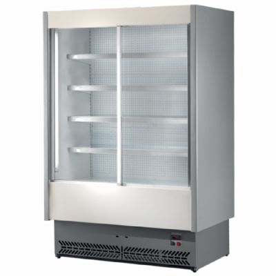 Armoire murale frigorifique portes coulissantes noir longueur 1350 mm température +3/+5°C Armoire murale frigorifique portes coulissantes noir longueur 1350 mm température +3/+5°C