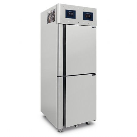 Armoire réfrigérateur professionnelle 2x350 litres en inox à 2 températures GN 2/1 -2°/+8°C|-10°/-22°C Armoire réfrigérateur professionnelle 2x350 litres en inox à 2 températures GN 2/1 -2°/+8°C|-10°/-22°C