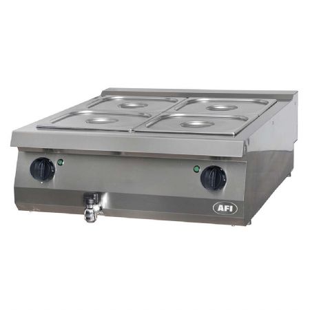 Bain marie professionnel électrique 2 bacs GN 1/1 à poser - profondeur 700mm Bain marie professionnel électrique 2 bacs GN 1/1 à poser - profondeur 700mm