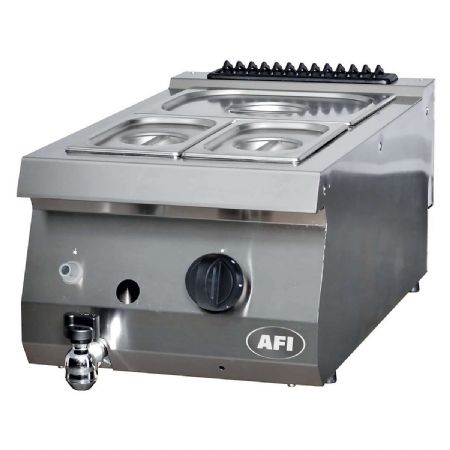 Bain-marie gaz gamme 700 avec 1 bac GN 1/1 température jusqu’à 90 °C Bain-marie gaz gamme 700 avec 1 bac GN 1/1 température jusqu’à 90 °C