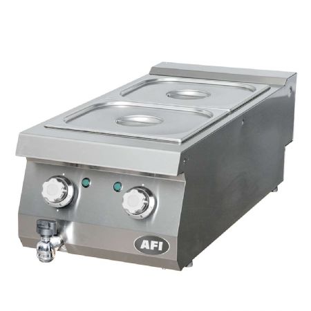 Bain-marie électrique série 900 avec 2 bacs GN 2/3 plage 30-90 °C Bain-marie électrique série 900 avec 2 bacs GN 2/3 plage 30-90 °C