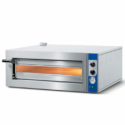 Four à pizza électrique à commandes mécaniques pour 4 pizzas diamètre 350 mm Four à pizza électrique à commandes mécaniques pour 4 pizzas diamètre 350 mm