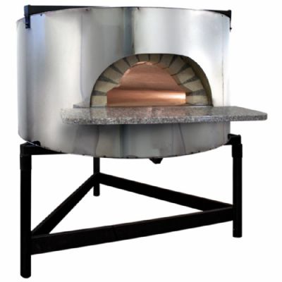 Four à pizza bois façade inox sole diamètre 1540 mm capacité 10/12 pizzas Four à pizza bois façade inox sole diamètre 1540 mm capacité 10/12 pizzas