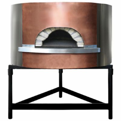 Four à pizza bois façade cuivre sole diamètre 1300 mm pour 6 pizzas 30 cm Four à pizza bois façade cuivre sole diamètre 1300 mm pour 6 pizzas 30 cm