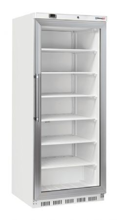Armoire réfrigérée -18/-15 °C blanche avec 1 porte vitrée battante 600 L Armoire réfrigérée -18/-15 °C blanche avec 1 porte vitrée battante 600 L