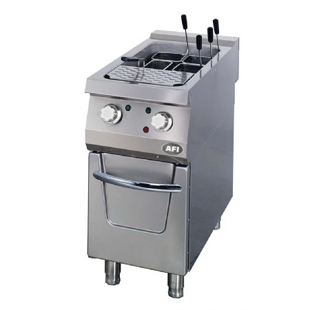 Cuiseur à pâtes électrique sur poste fermé gamme 900 avec bac 40 L inox Cuiseur à pâtes électrique sur poste fermé gamme 900 avec bac 40 L inox